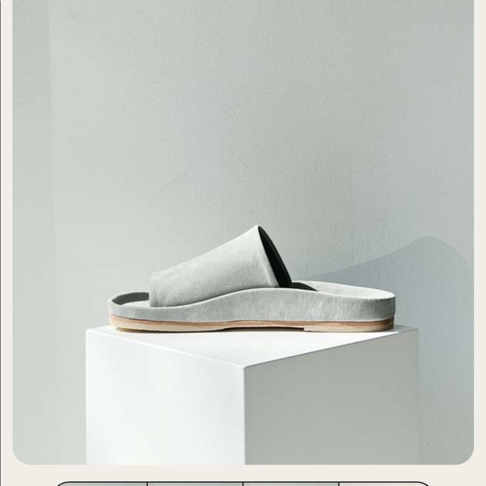NEW Lauren Manoogian Suede Contour Slide